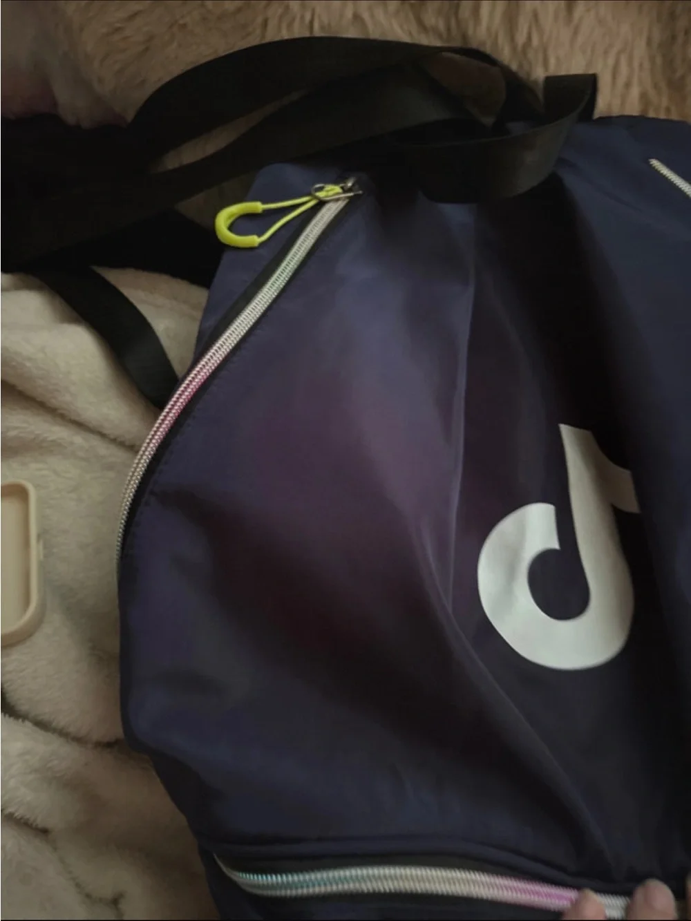 Navy Logo Backpack - Navy Blue Women's Bag